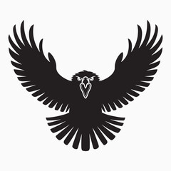 Obraz premium A Flying Eagle Silhouette