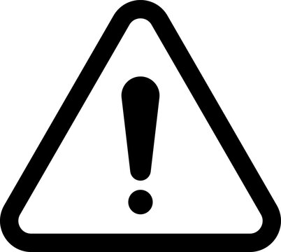 注意喚起のマーク（びっくりマーク、黒）