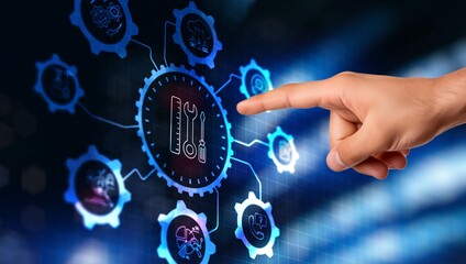 Tools concept. Technical Support Customer Service Business Technology Internet Concept