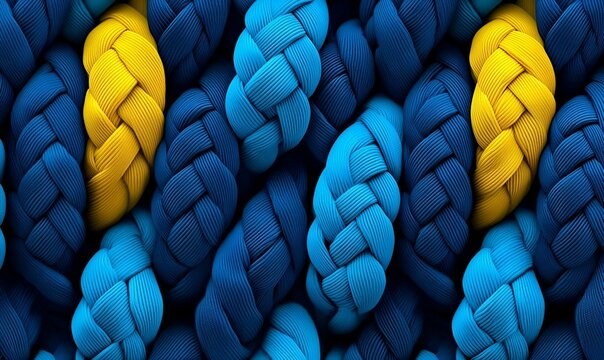 Vibrant Paracord Display, a colorful arrangement of various paracord strands showcasing intricate patterns and textures against a neutral background