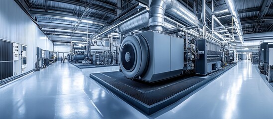 Obraz premium Industrial Power Generation Facility.