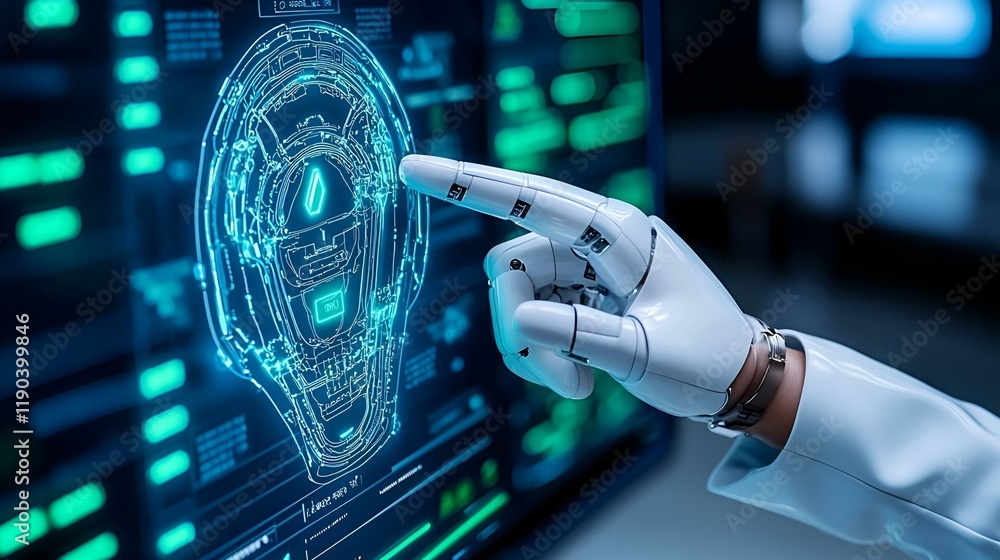Aufkleber innovative robotics in digital manufacturing, showcasing advanced machinery and automated processes 