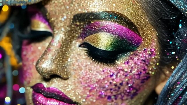 Rhinestone Video. Sparkling with elegance and luxury, shimmering crystals craft a dazzling effect.