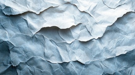 Obraz premium Abstract Blue Crumpled Paper Texture Background
