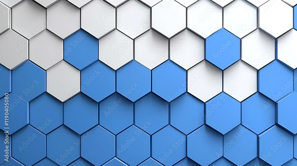 Poster dynamic blue arrows in fluid motion, an abstract vector design showcasing vibrant blue arrows conver