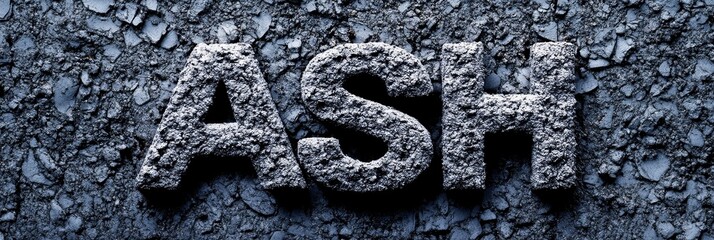 Ash Texture Background - Volcanic ash, rough texture, dark grey, somber mood, end of life.