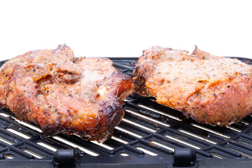 grilled meat steak isolated