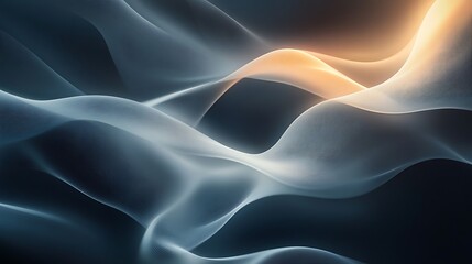 Obraz premium Abstract Blue And Gold Wave Design