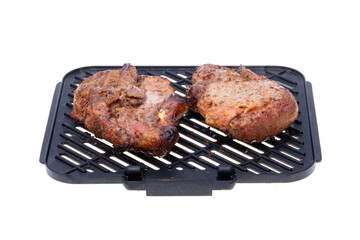 grilled meat steak isolated