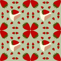 Fresh Strawberry Cream Cake