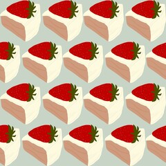 Fresh Strawberry Cream Cake