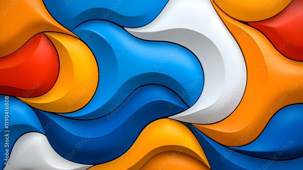 Aufkleber abstract ai creativity, a vibrant exploration of artificial intelligence's imaginative potential, bl