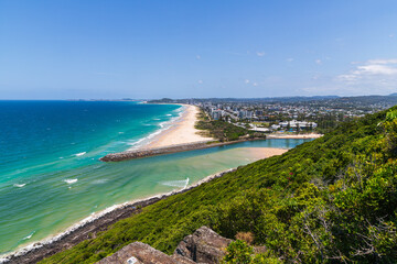 Tungum lookout in Burleigh Heads National Park at The Gold Coast, Queensland, Australia