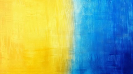 Obraz premium Abstract Painted Background with Yellow and Blue Textures