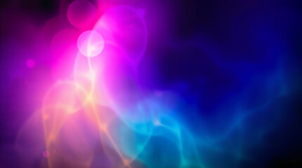 Fototapeta premium Abstract vibrant colors and glowing lights creating stunning visuals