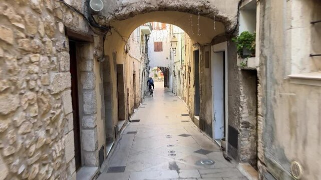 Frankreich im Winter bei Monaco