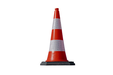 Traffic cone isolated . Transport concept.