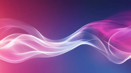 Abstract Pink and Blue Wave Design