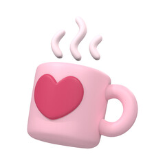Cup with heart symbol
