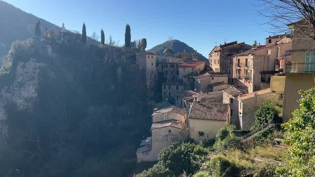 Frankreich im Winter bei Monaco