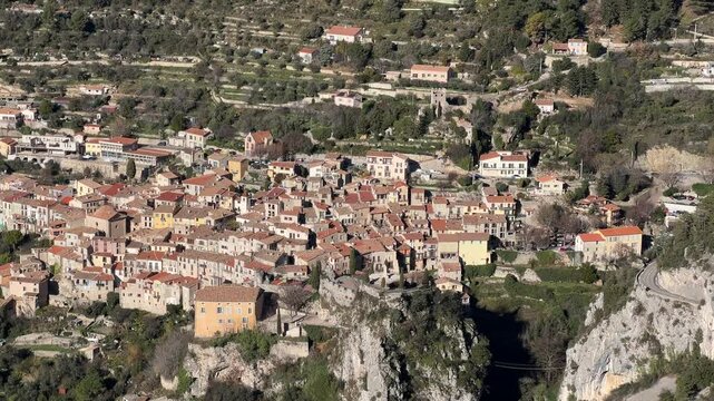 Frankreich im Winter bei Monaco