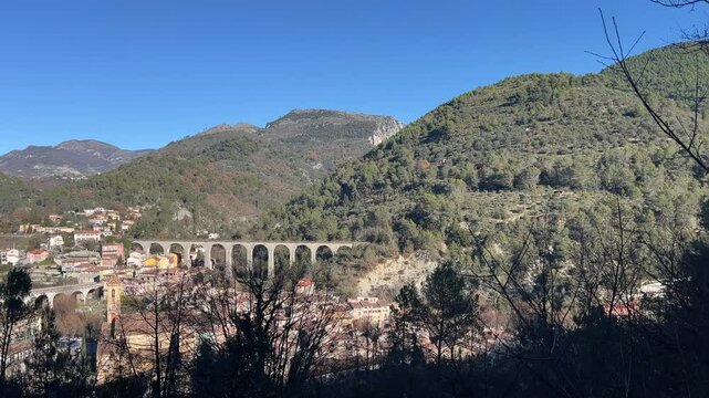 Frankreich im Winter bei Monaco