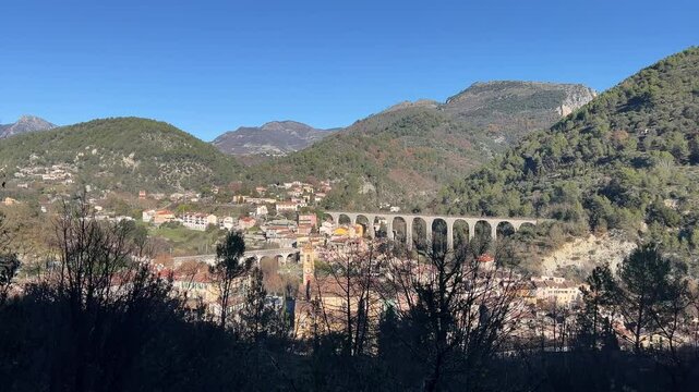 Frankreich im Winter bei Monaco