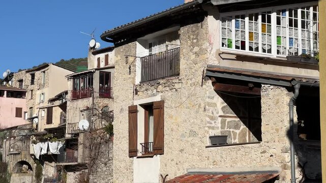 Frankreich im Winter bei Monaco