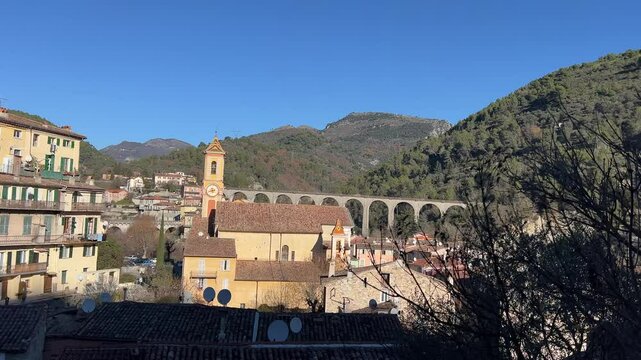 Frankreich im Winter bei Monaco