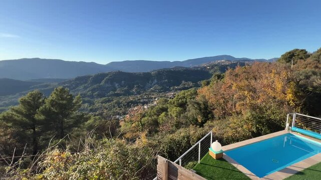 Frankreich im Winter bei Monaco