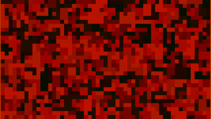 ABSTRACT ILLUSTRATION CUBE ORANGE COLOR. DIGITAL BUSINESS BACKGROUND MOSAIC GRID DESIGN VECTOR 