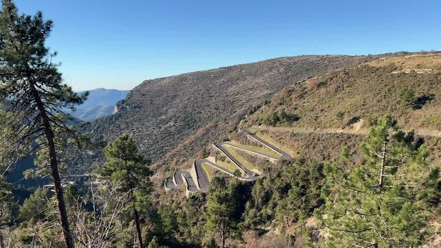 Frankreich im Winter bei Monaco