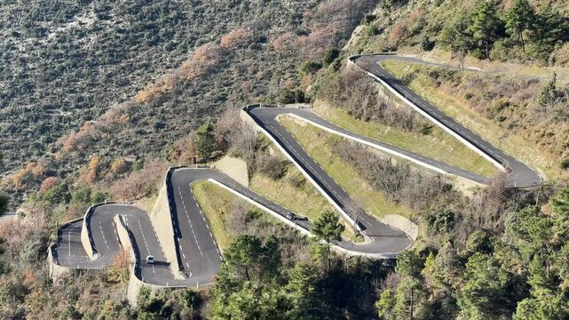 Frankreich im Winter bei Monaco
