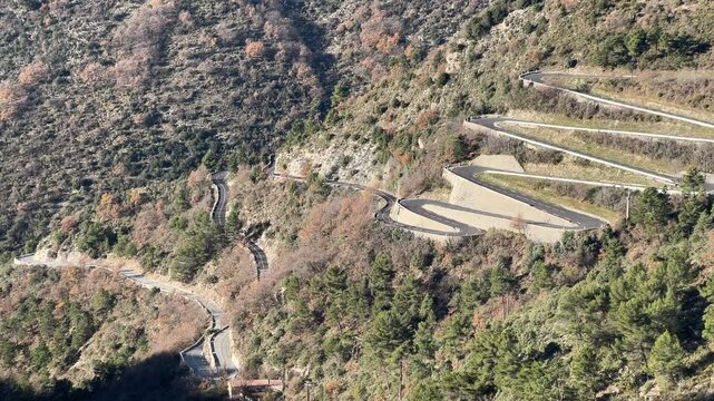 Frankreich im Winter bei Monaco