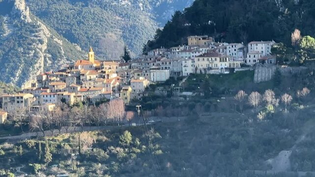 Frankreich im Winter bei Monaco
