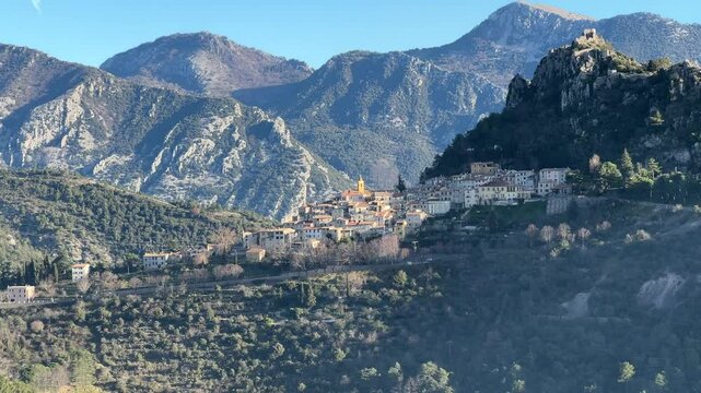 Frankreich im Winter bei Monaco