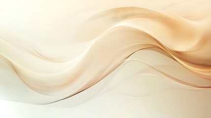 Abstract Beige and Brown Wave Design