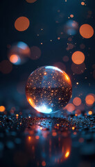 Candid Photography Style Featuring Natural Bokeh with Shimmering Orbs