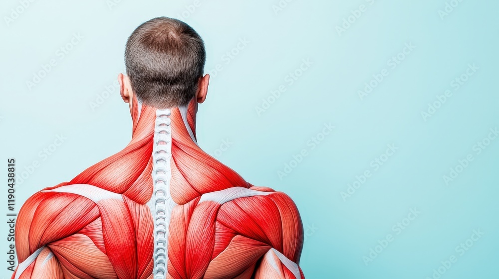 Poster a muscle map showing trigger points and referred pain patterns.