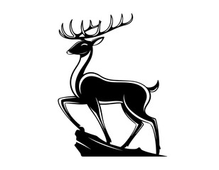 deer silhouette vector