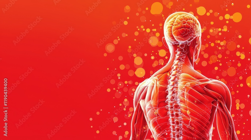 Poster a muscle map showing trigger points and referred pain patterns.