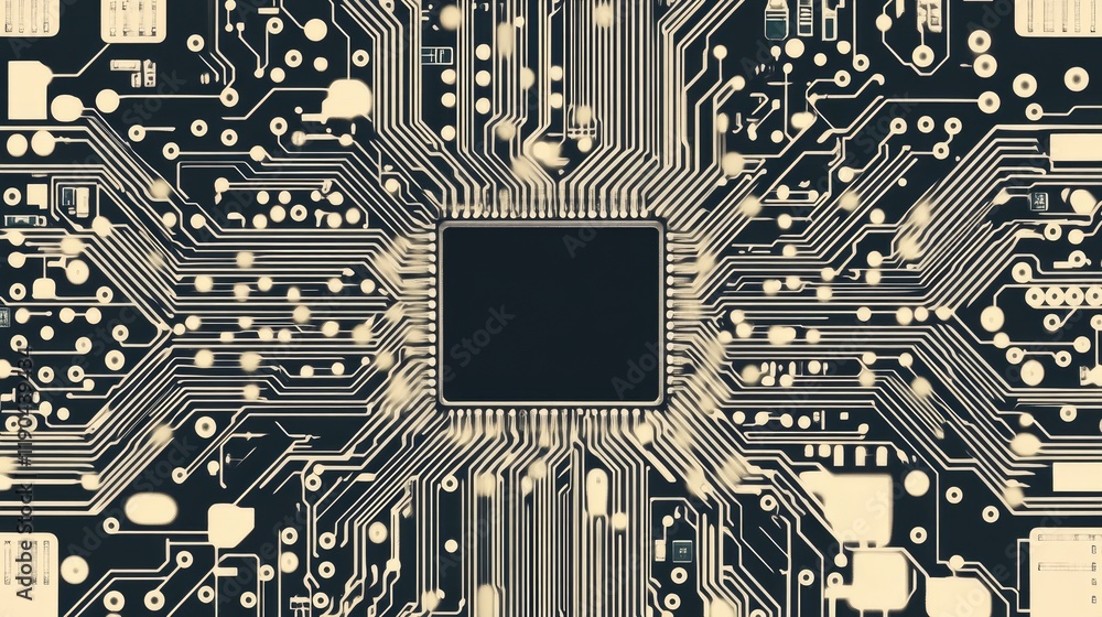 Poster central processing unit integrated circuit board design