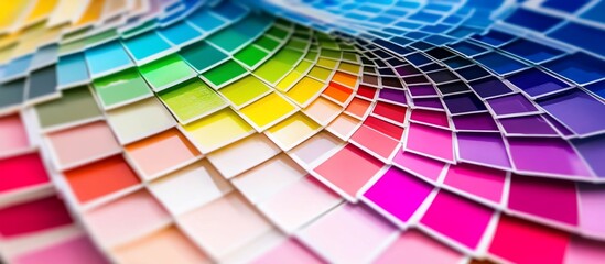 Obraz premium Colorful paint swatch fan deck.