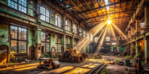 Obraz premium Abandoned Kerbel Factory Interior - Urban Exploration Photography