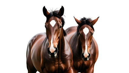 Two horse isolated png