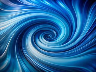 Fototapeta premium Abstract Blue Swirl Minimalist Background - Serenity and Flow