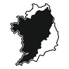 Irish Map Silhouettes Icon, Ireland Map Vector, St. Patrick’s Day Silhouette, Irish Festival Symbol, Flat Design, Isolated Graphic, Celtic Illustration, Holiday Decoration, Geography Icon