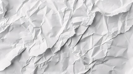 Fototapeta premium A white piece of paper with a lot of wrinkles