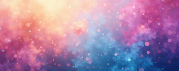 Fototapeta premium Blurred, hazy pink, blue, yellow ombre backdrop , fantasy, summer, illustration