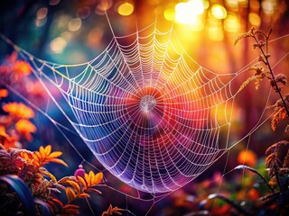 An abstract background featuring a dark, geometric spiderweb pattern;  organic textures and intricate black and white design.